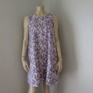 Roberta Roller Rabbit Pineapple Tropical Theme Sleeveless Size S